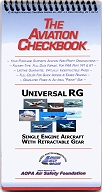 Universal RETRACTABLE Gear ~ Aviation CheckBook (N/A outside U.S.)